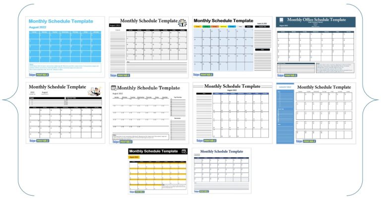 10+ Free Audit Schedule Templates - Free Unique Printable Templates